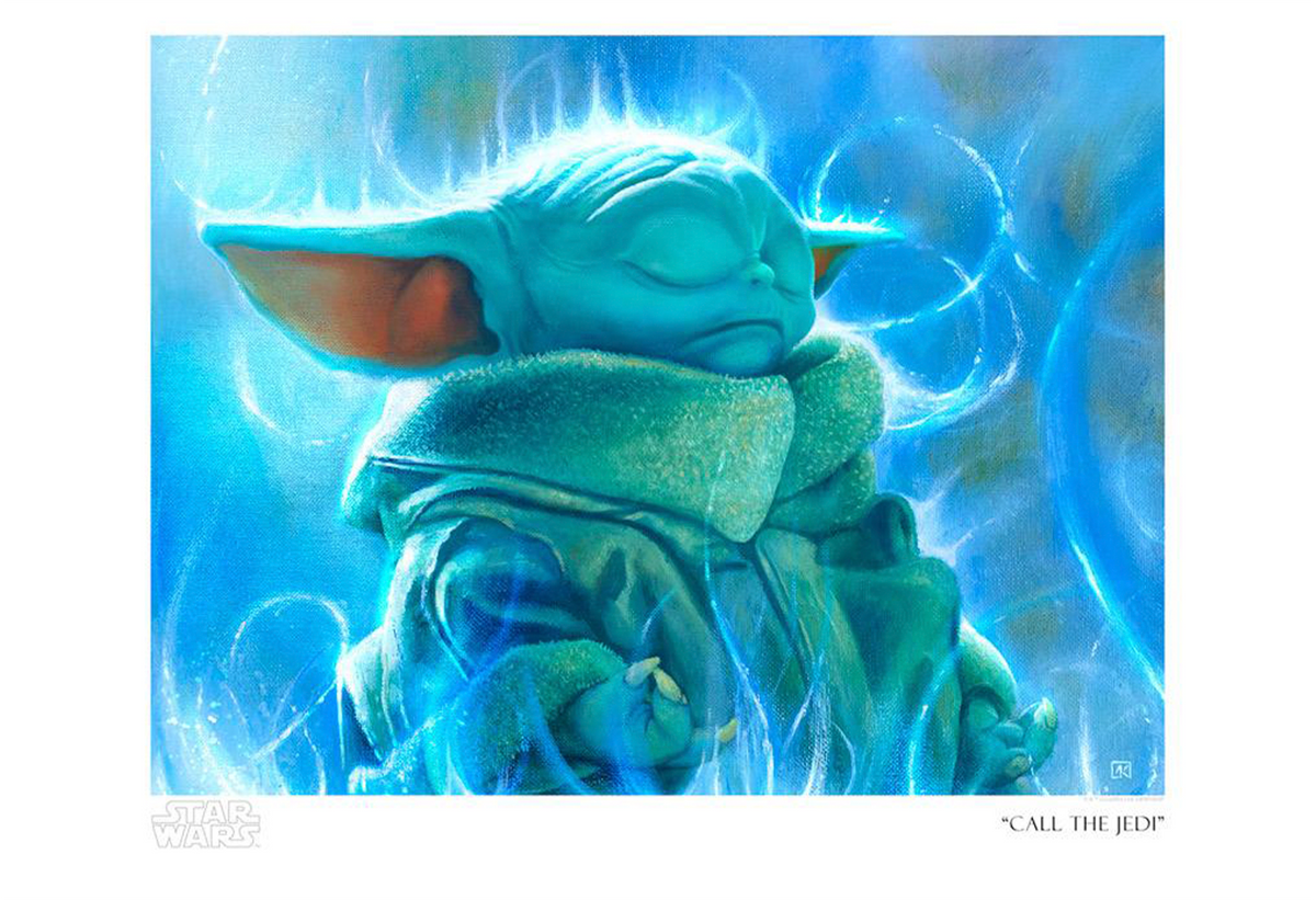 Call the Jedi Star Wars The Child Grogu (Art Print)