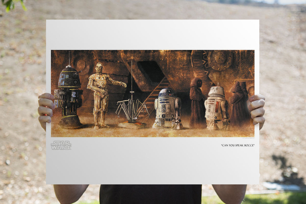 Can You Speak Bocce Star Wars C-3PO R2-D2 (Art Print)