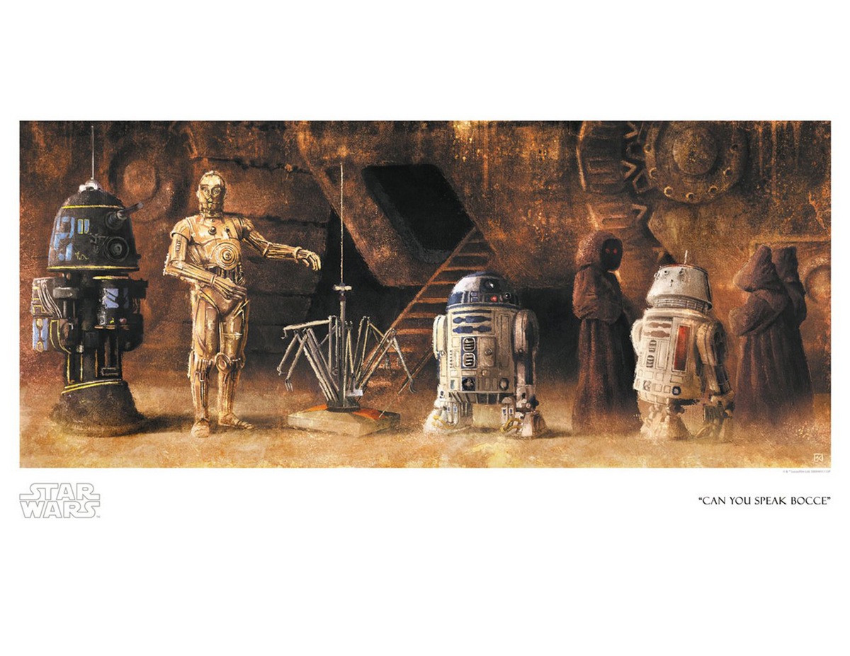 Can You Speak Bocce Star Wars C-3PO R2-D2 (Art Print)