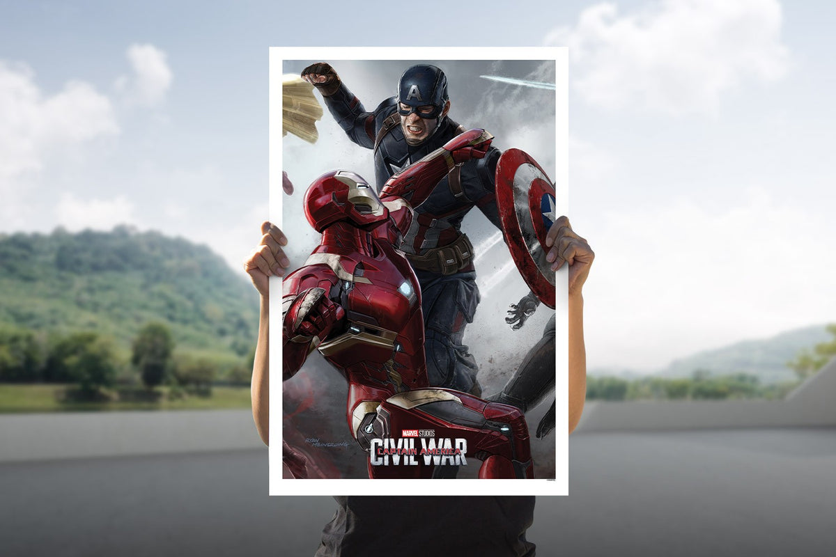 Captain America: Civil War (Part I) Marvel (Art Print)