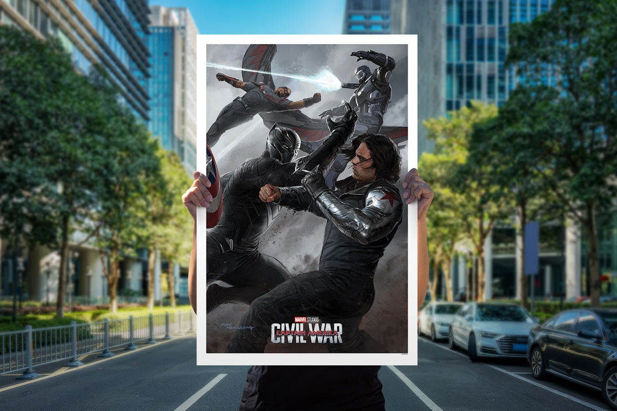 Captain America: Civil War (Part I) Marvel (Art Print)