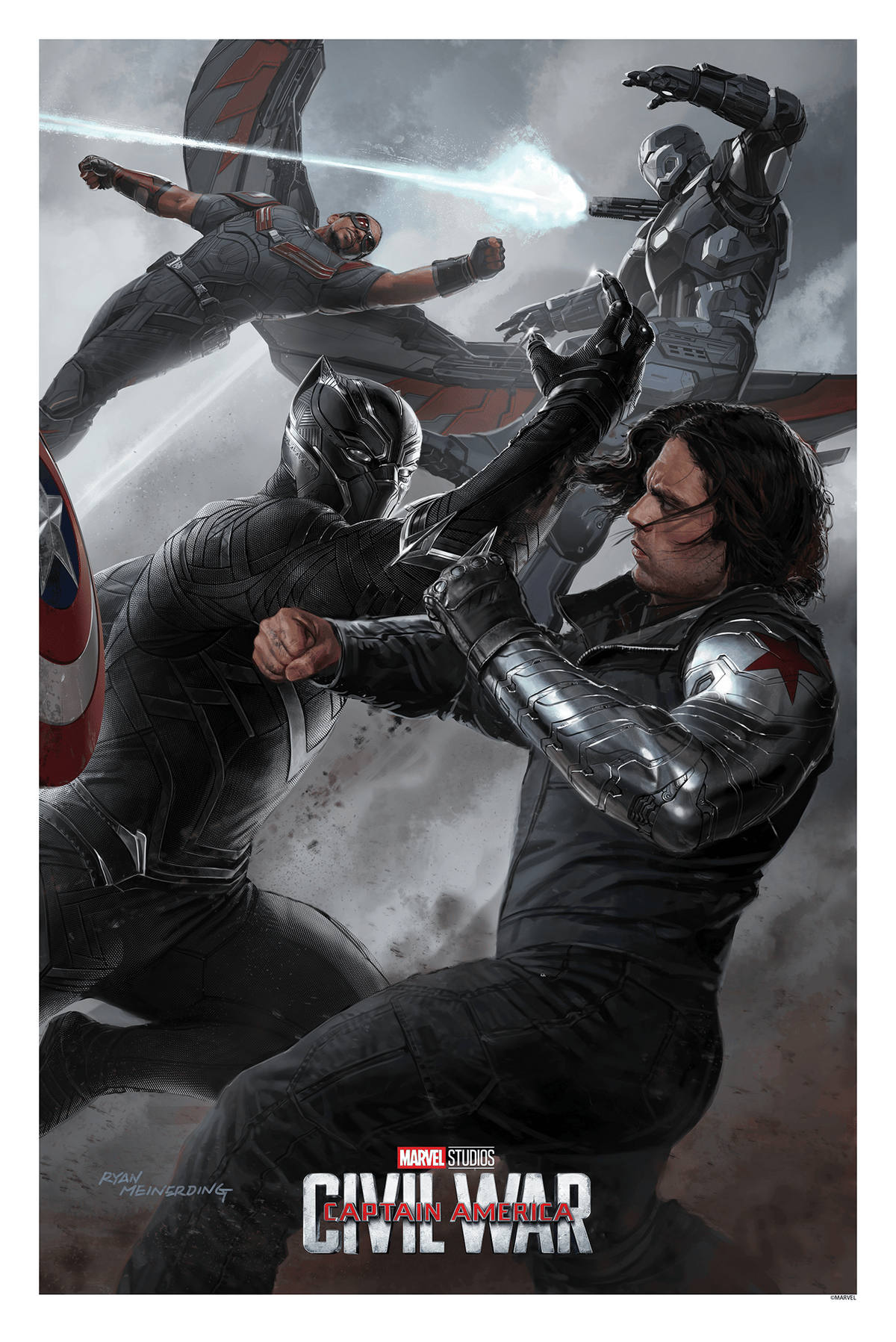 Captain America: Civil War (Part I) Marvel (Art Print)