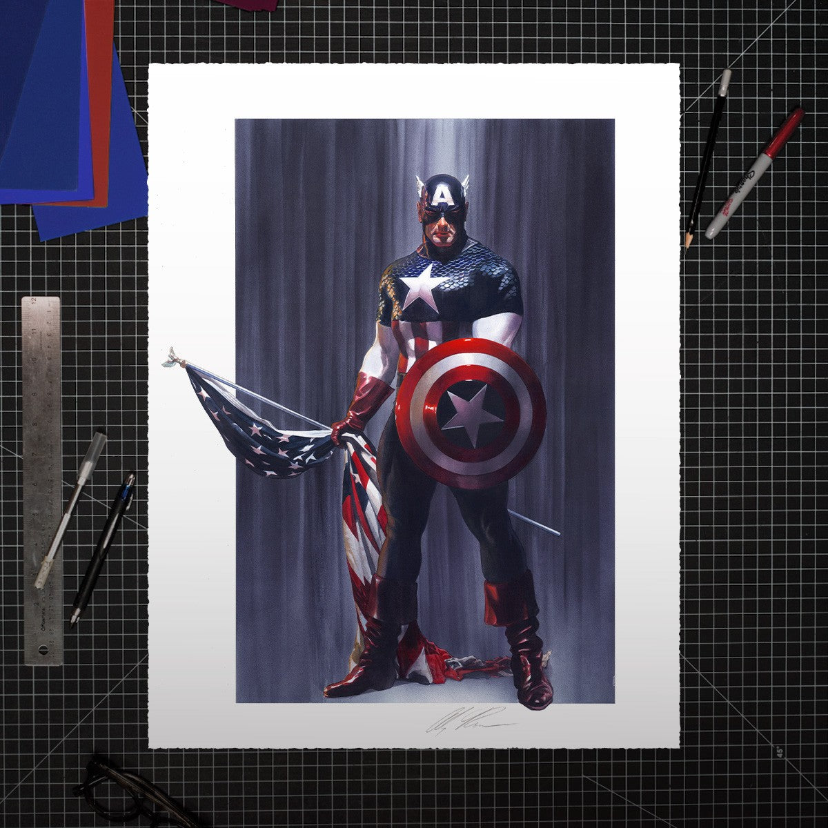 Captain America: Patriot Marvel (Art Print)