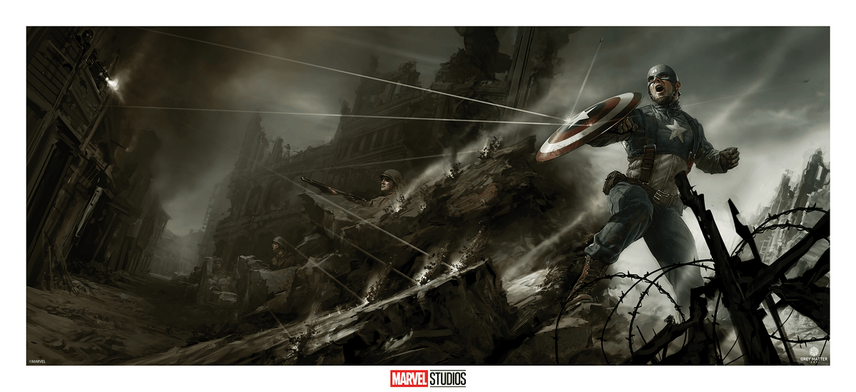 Captain America: The First Avenger Marvel (Art Print)