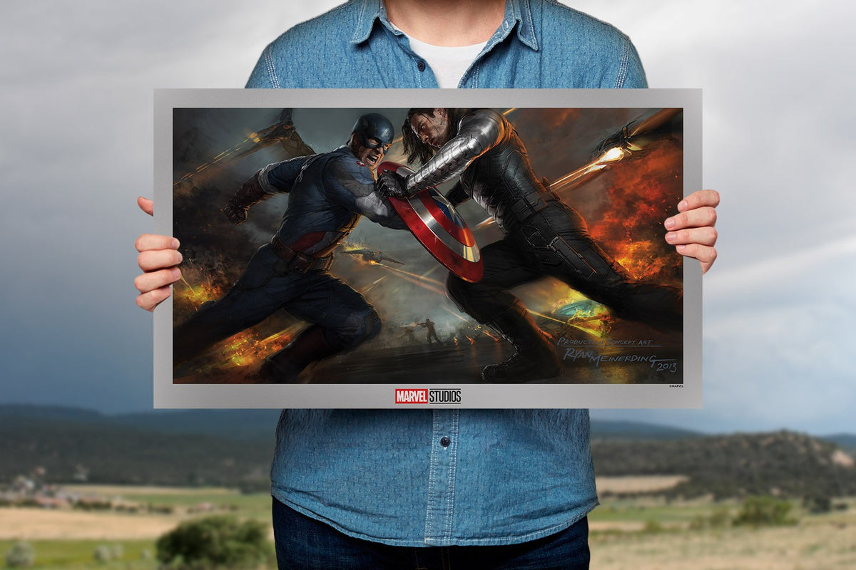 Captain America: The Winter Soldier Marvel Captain America Winter Soldier (Art Print)