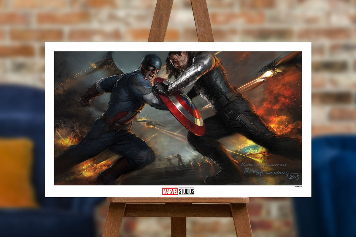 Captain America: The Winter Soldier Marvel Captain America Winter Soldier (Art Print)
