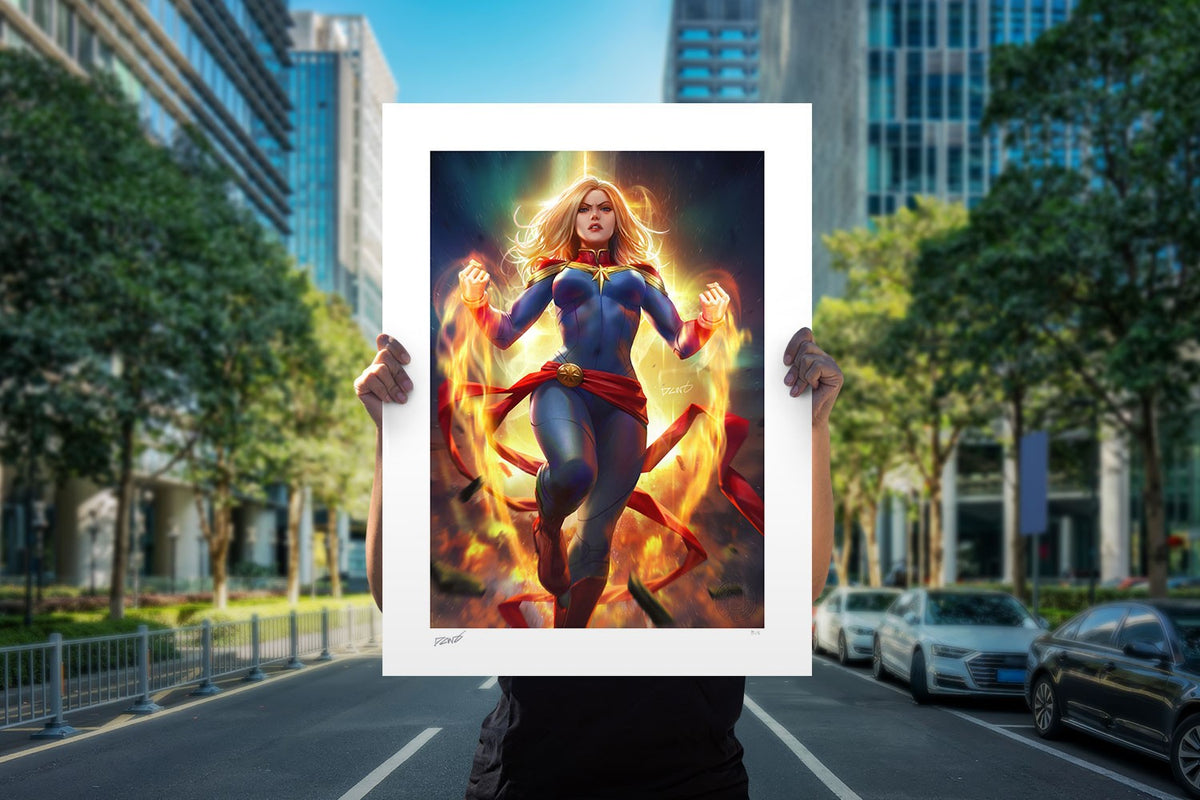 Captain Marvel (Art Print)