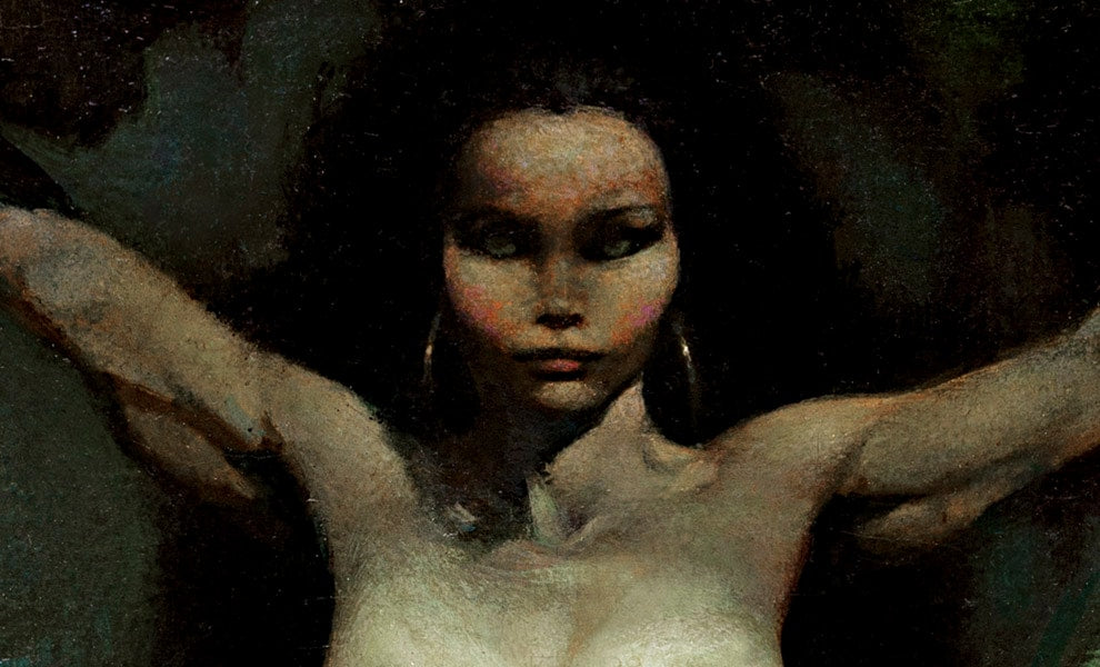 Cat Girl Frank Frazetta (Art Print)