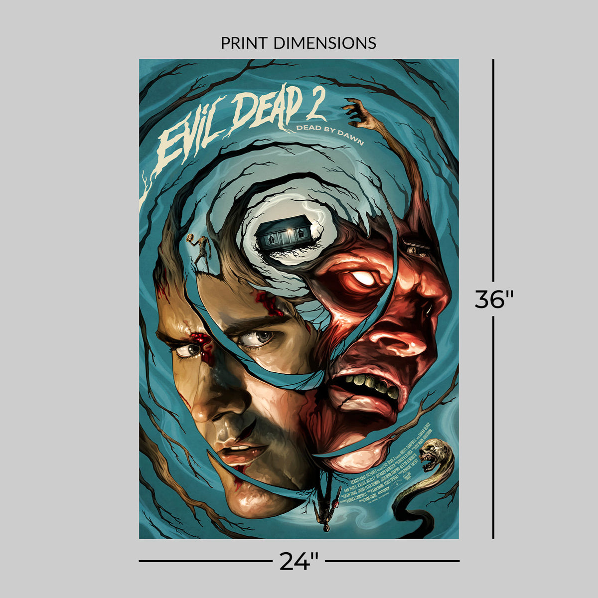 Evil Dead 2: Dead by Dawn Evil Dead II Ash Williams (Movie Poster)