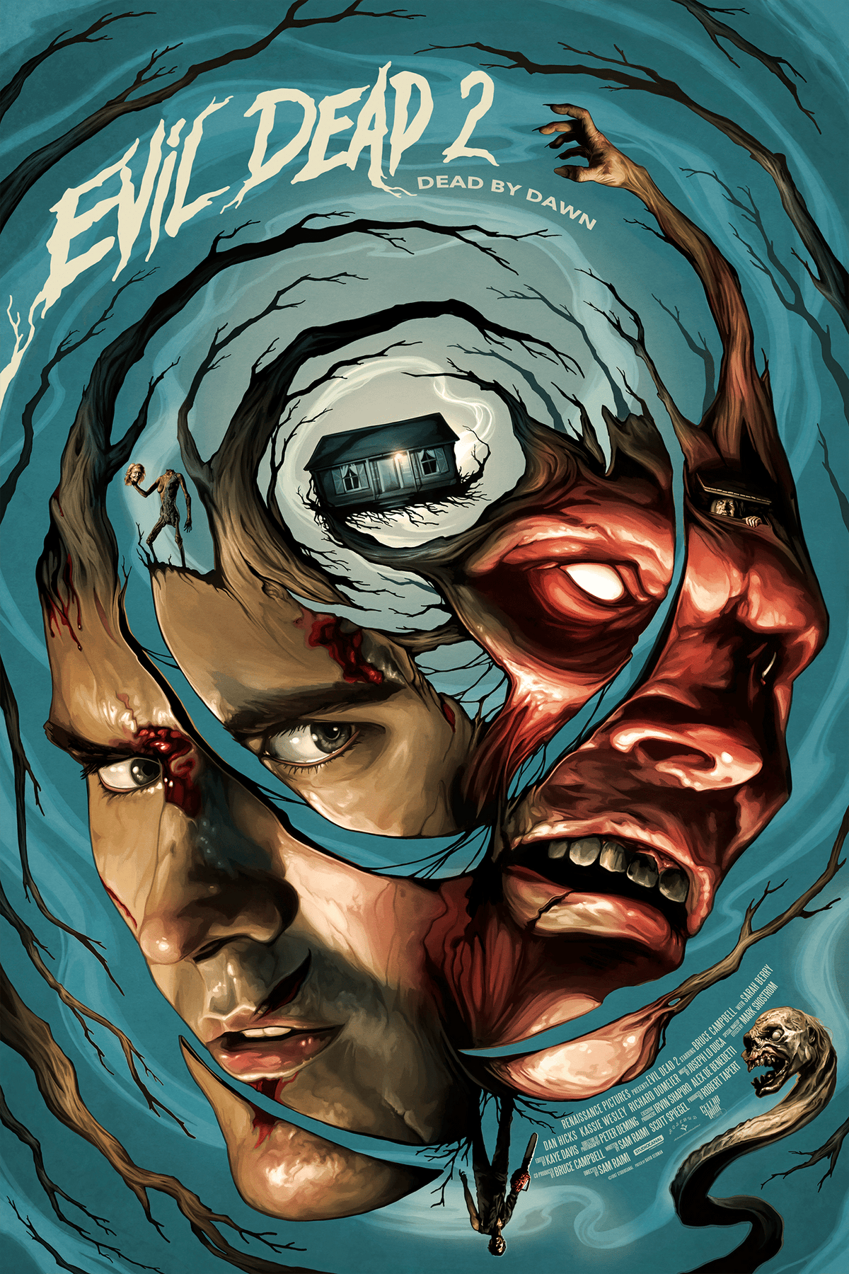 Evil Dead 2: Dead by Dawn Evil Dead II Ash Williams (Movie Poster)