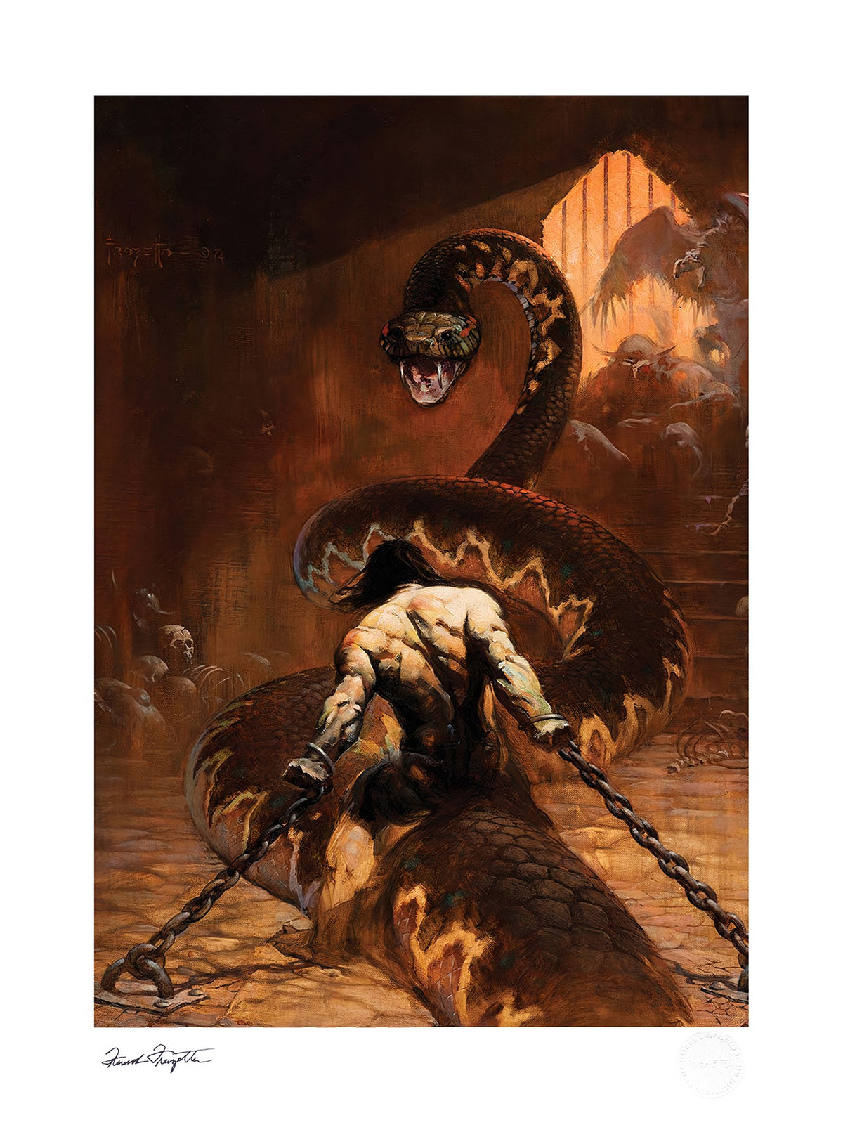 Chained Frank Frazetta (Art Print)