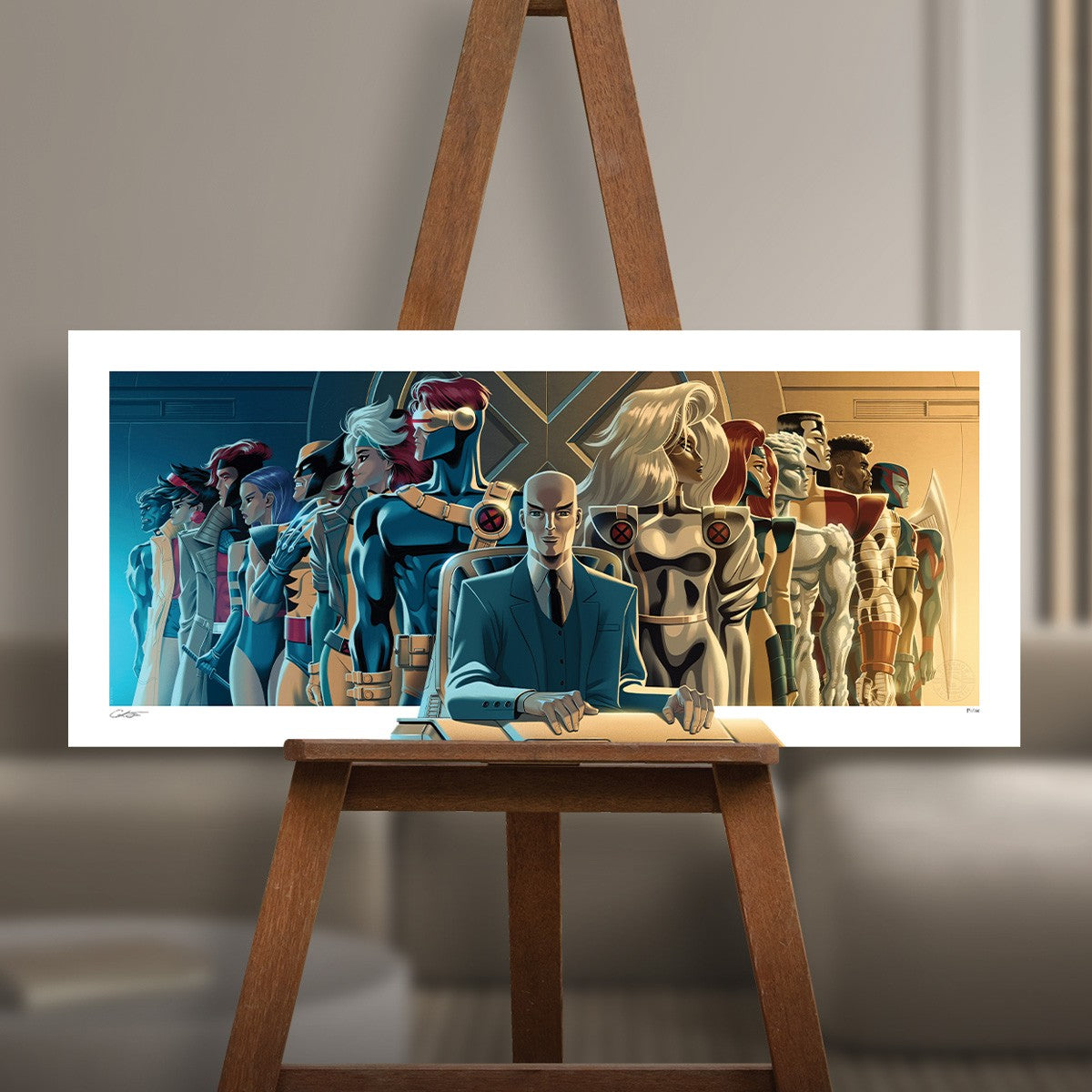 Charles Xavier and the X-Men Marvel (Art Print)