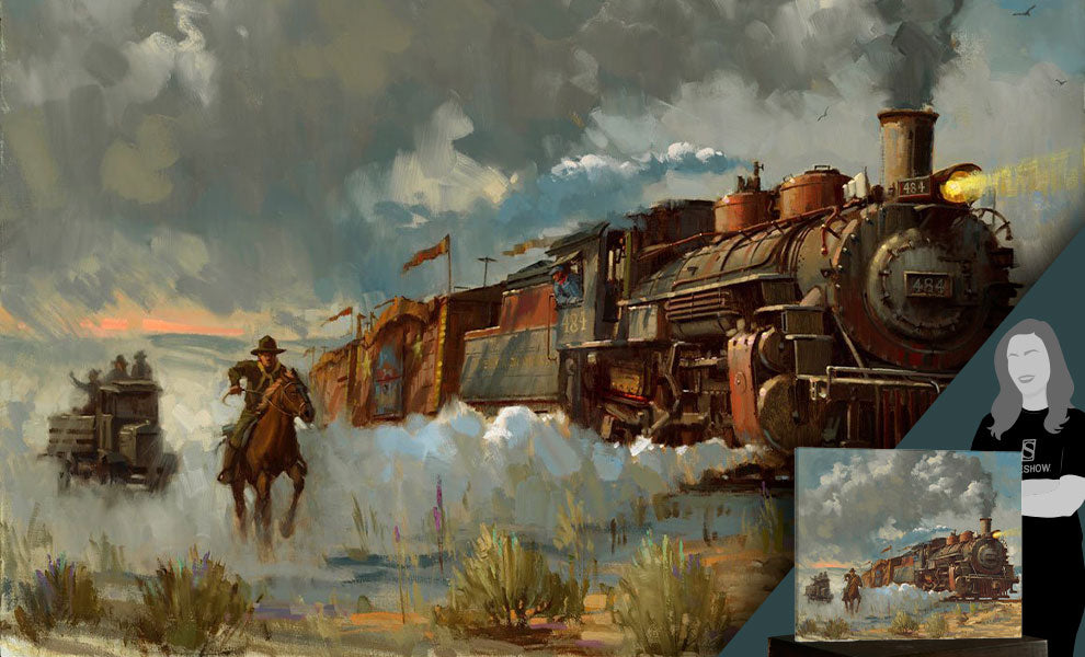 Chasing the Iron Horse Indiana Jones (Art Print)