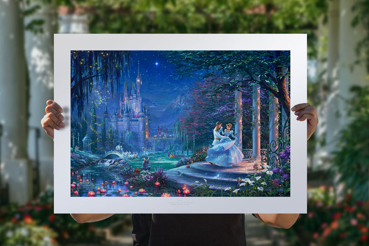 Cinderella Dancing in the Starlight Disney & Pixar Cinderella Prince Charming (Art Print)