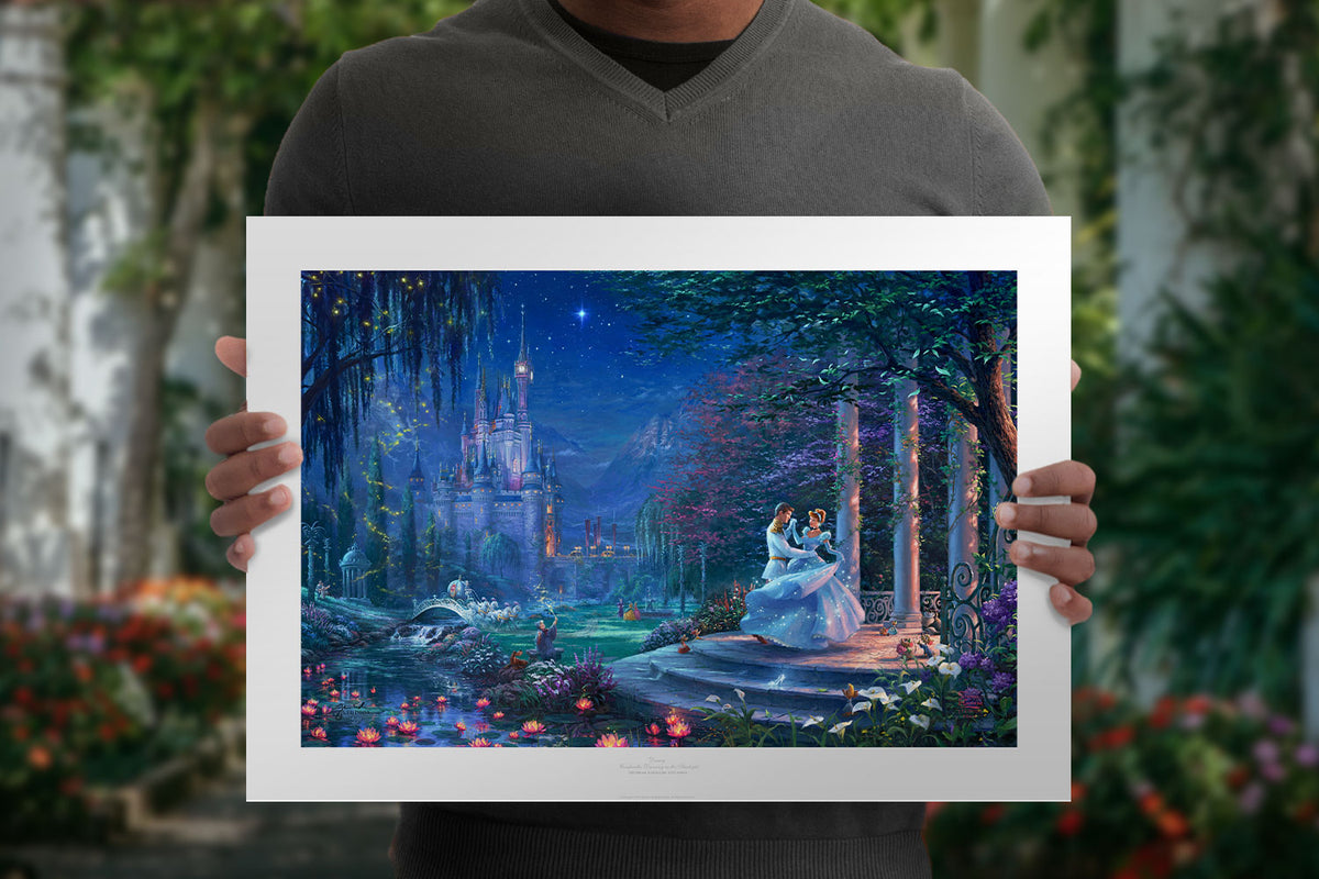 Cinderella Dancing in the Starlight Disney & Pixar Cinderella Prince Charming (Art Print)