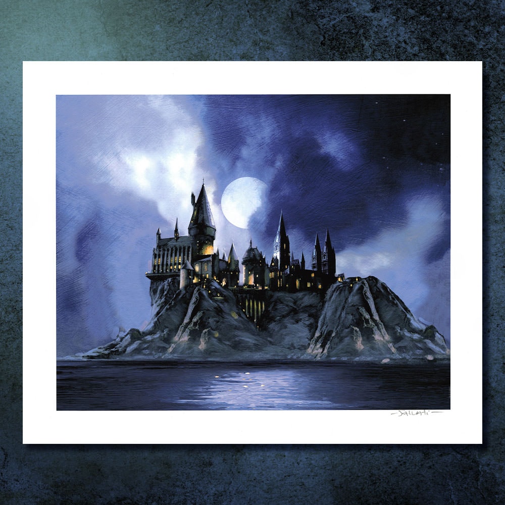 Full Moon at Hogwarts Harry Potter (Art Print)