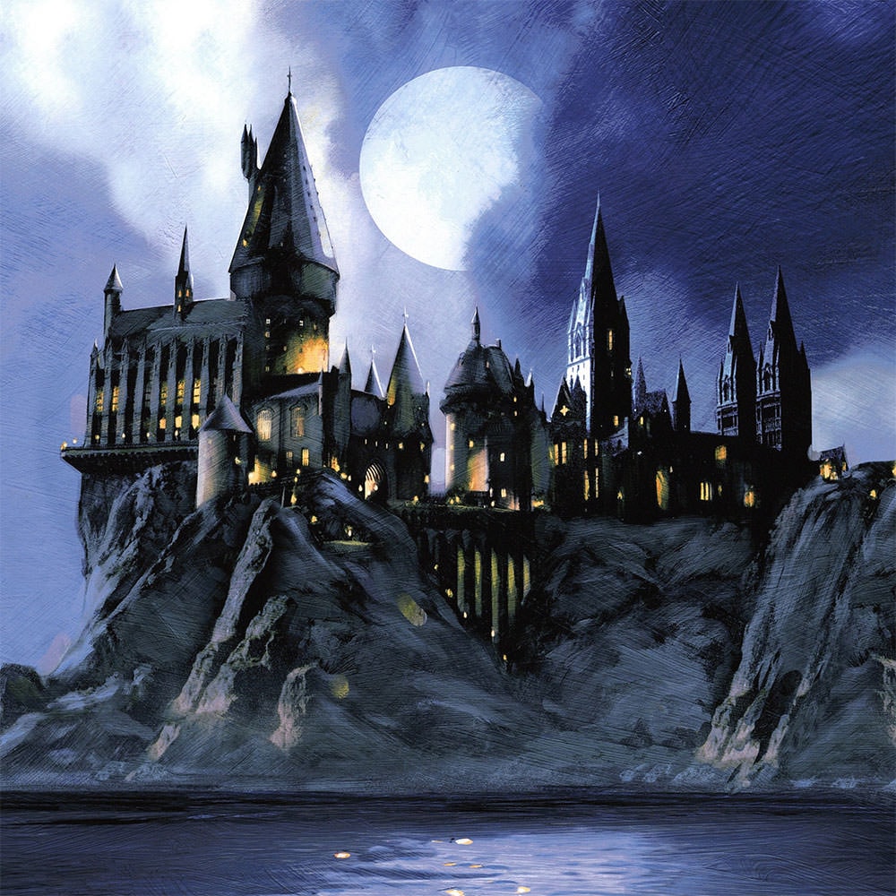 Full Moon at Hogwarts Harry Potter (Art Print)