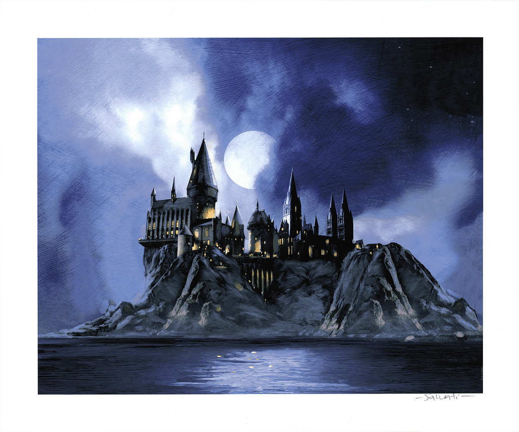 Full Moon at Hogwarts Harry Potter (Art Print)