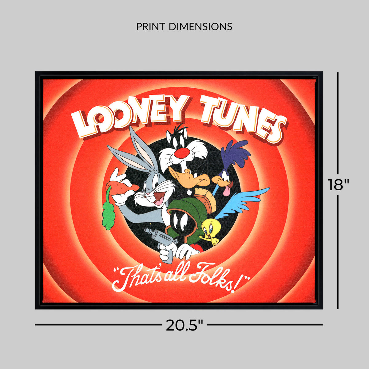 That's All Folks! Looney Tunes (Art Print)