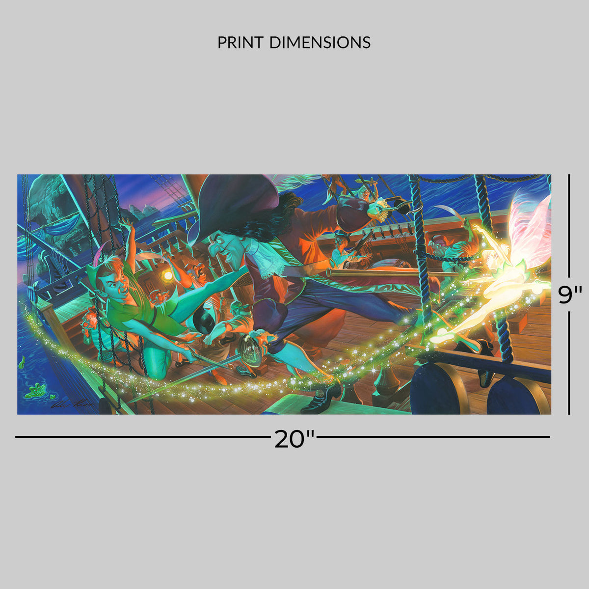 Clash for Neverland Disney Peter Pan Captain Hook (Art Print)