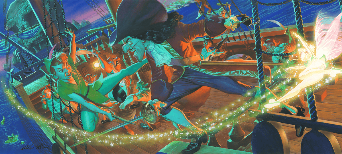 Clash for Neverland Disney Peter Pan Captain Hook (Art Print)
