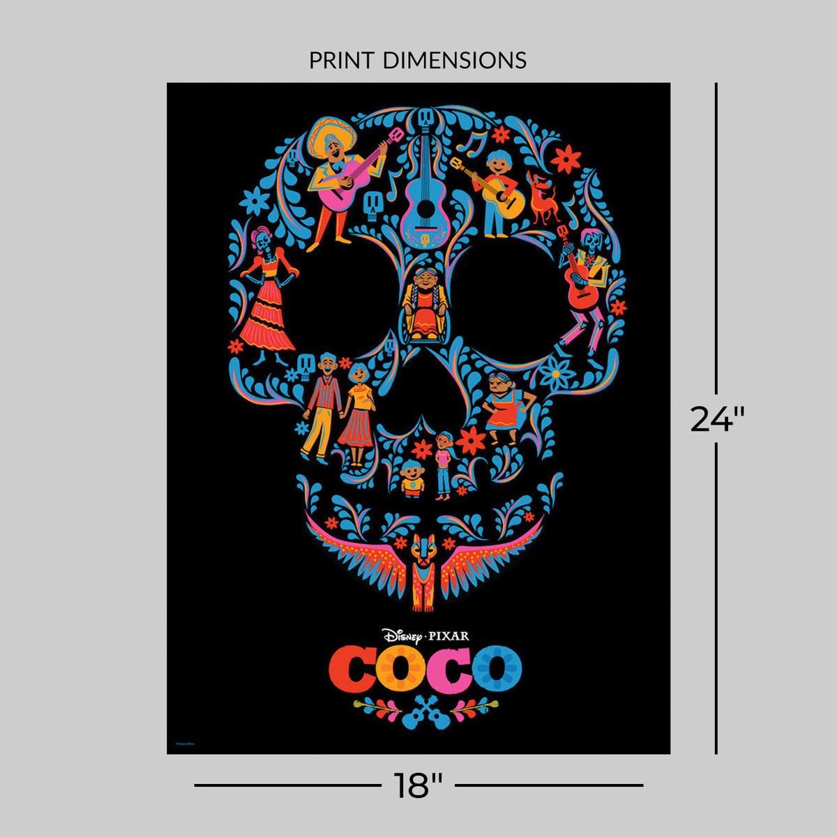 Coco (Skull Edition) Disney (Movie Poster)