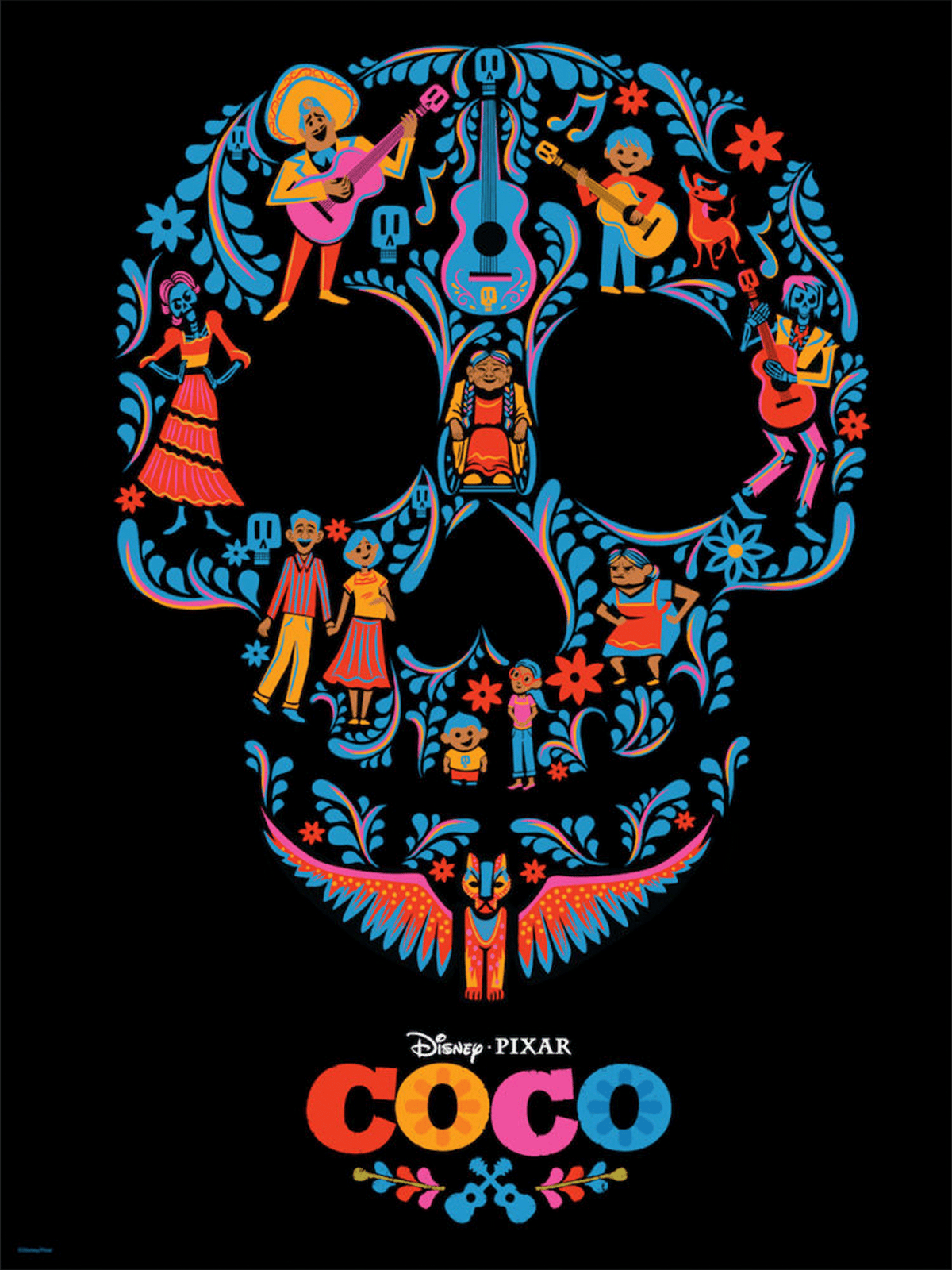 Coco (Skull Edition) Disney (Movie Poster)