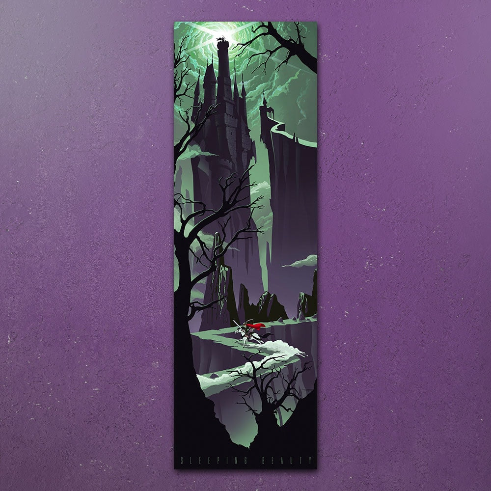 Approaching Maleficent's Castle Disney Maleficent Aurora (Art Print)