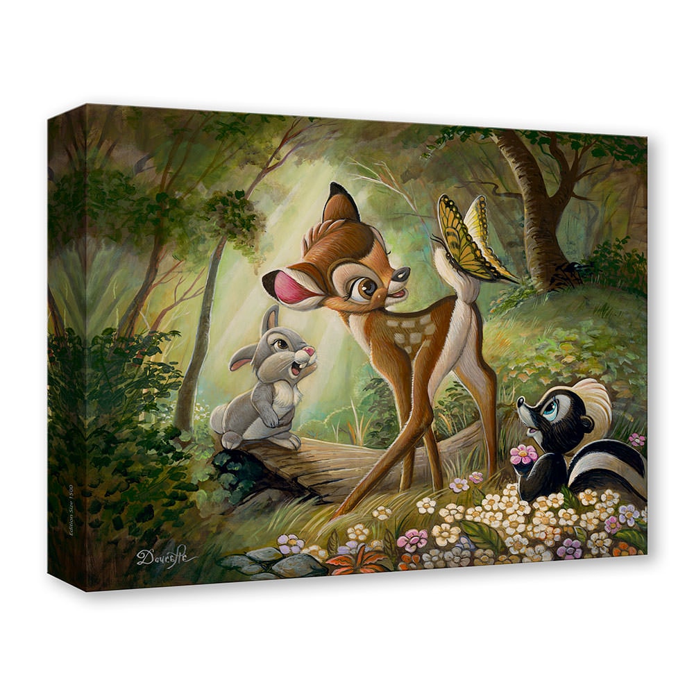 Bambi's First Butterfly Disney (Art Print)
