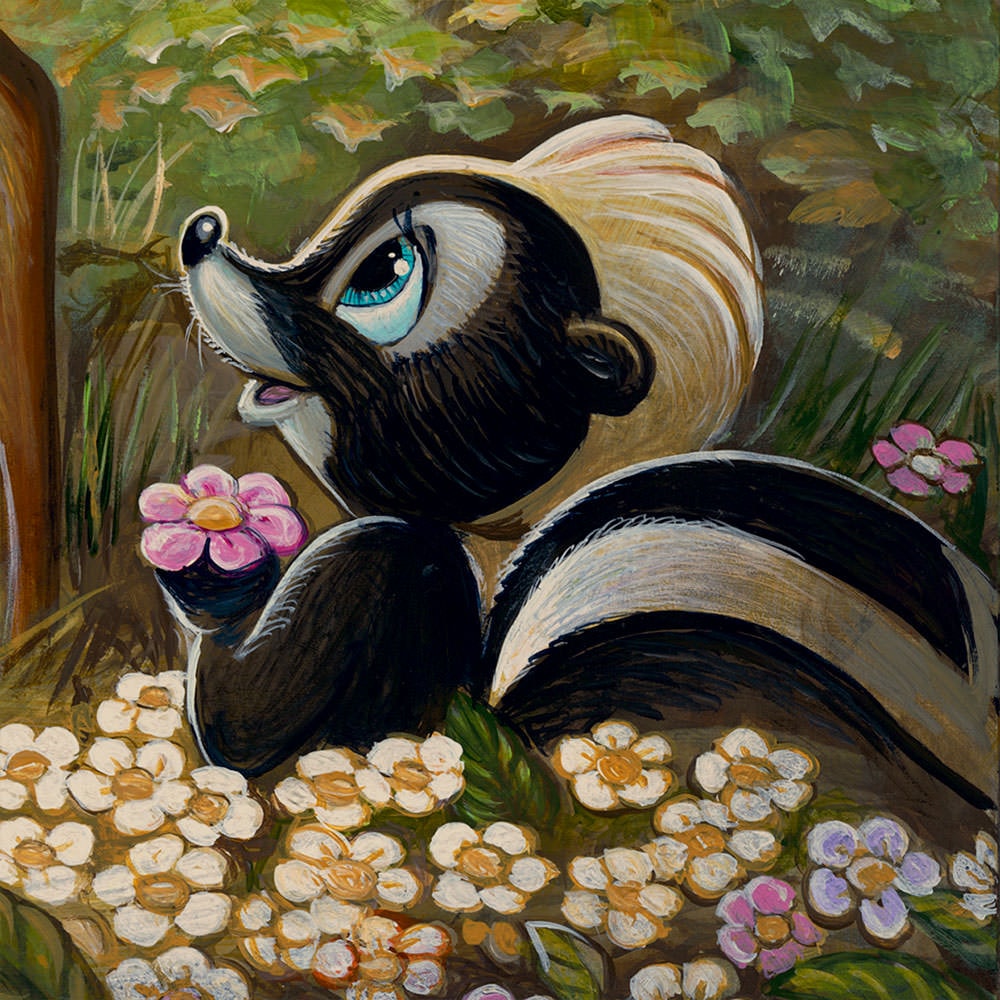 Bambi's First Butterfly Disney (Art Print)