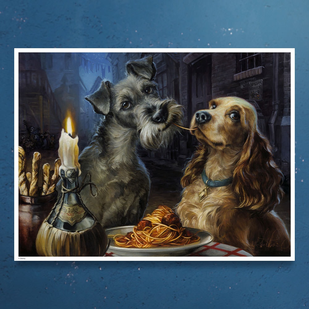 Belle Notte Disney Lady Tramp (Art Print)