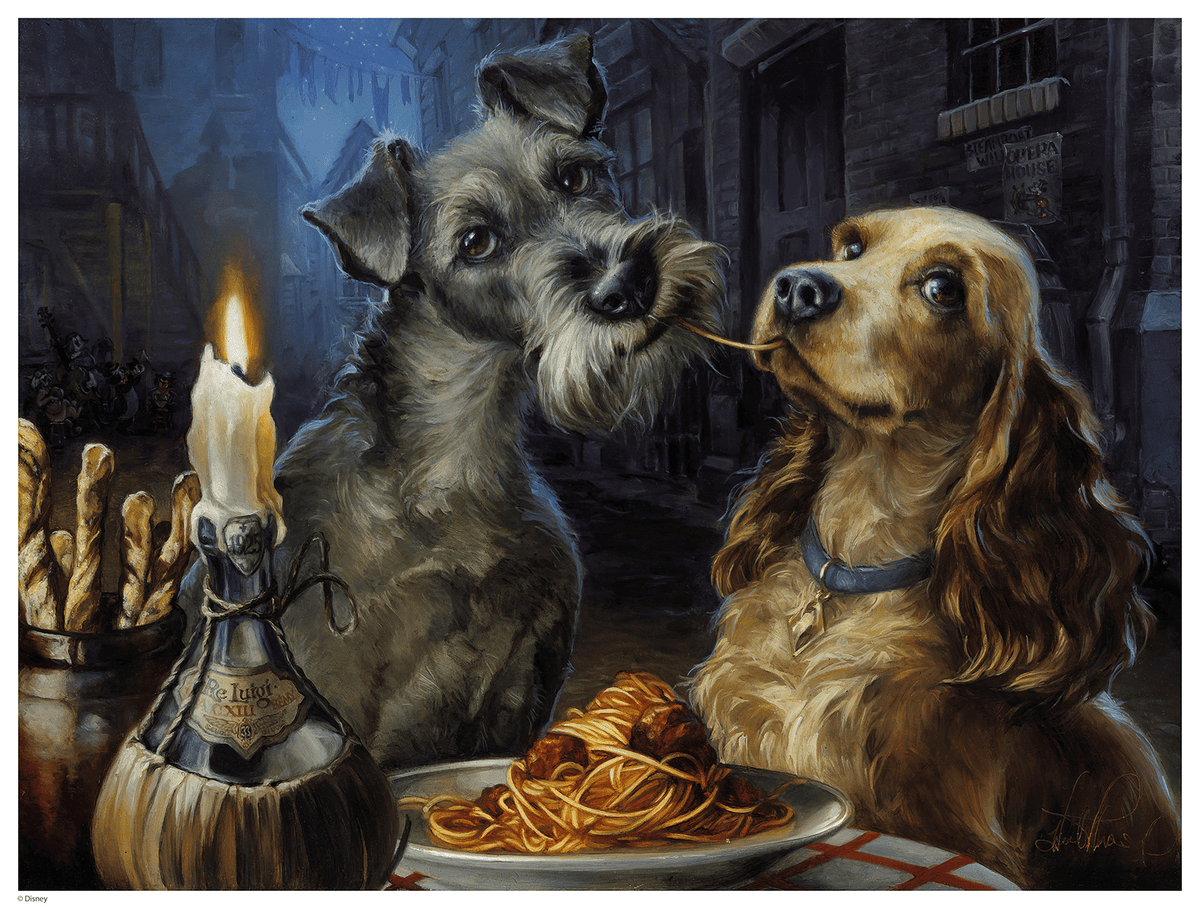 Belle Notte Disney Lady Tramp (Art Print)