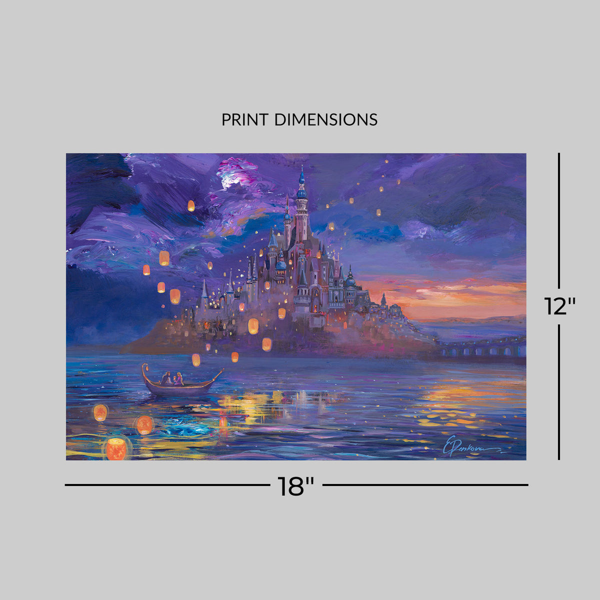 Lanterns of Hope Disney Rapunzel (Art Print)