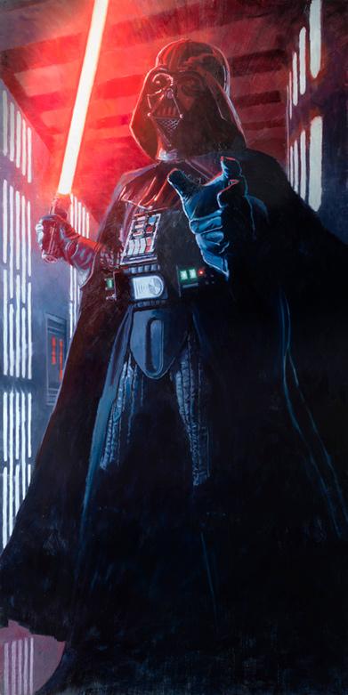 Confronting Vader Star Wars Darth Vader (Art Print)