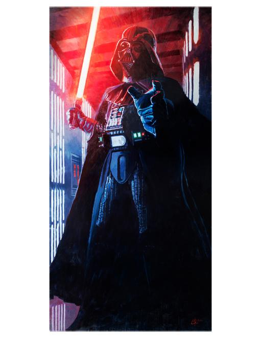 Confronting Vader Star Wars Darth Vader (Art Print)