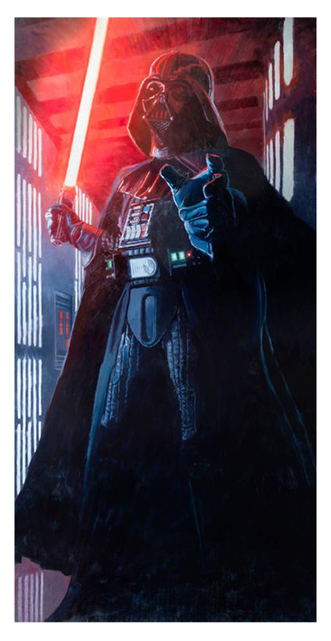 Confronting Vader Star Wars Darth Vader (Art Print)