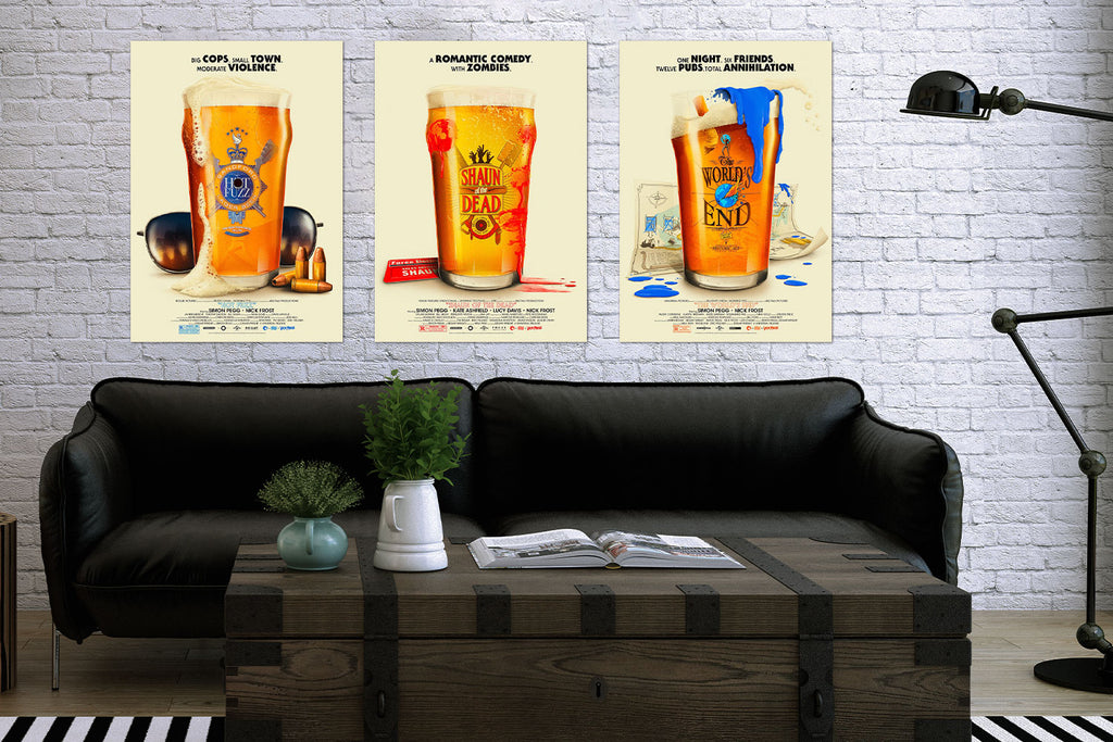Cornetto Trilogy Set #1 (Art Print)