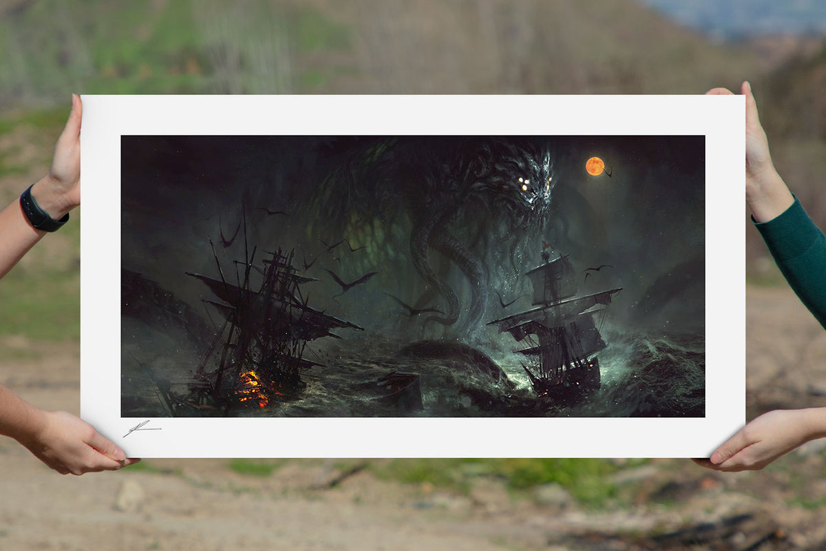 Cthulhu II Tentacles and Teeth (Art Print)
