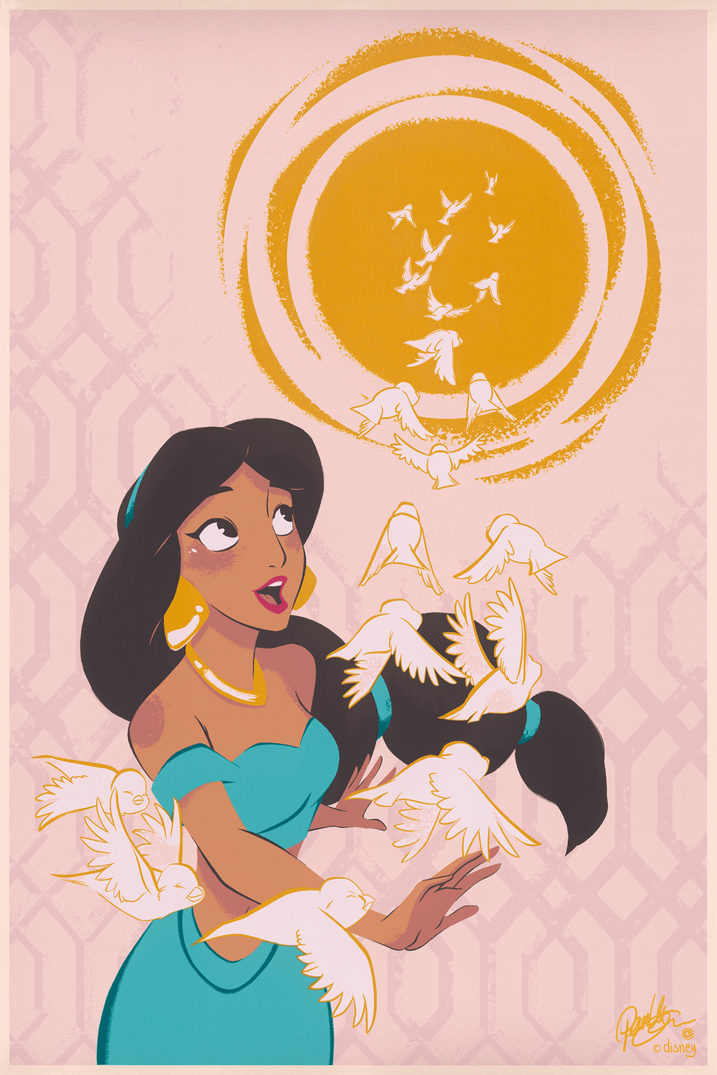 Aladdin Disney Princess Jasmine (Art Print)