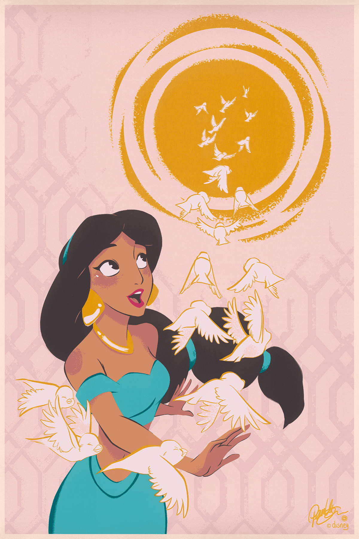 Aladdin Disney Princess Jasmine (Art Print)