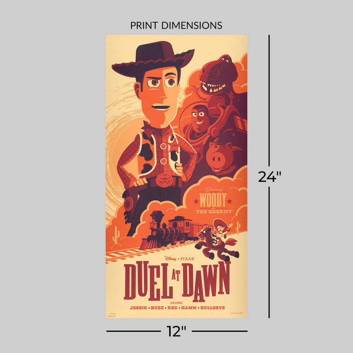 Duel at Dawn (Toy Story 3) Evil Dr. Porkchop Variant Disney (Movie Poster)