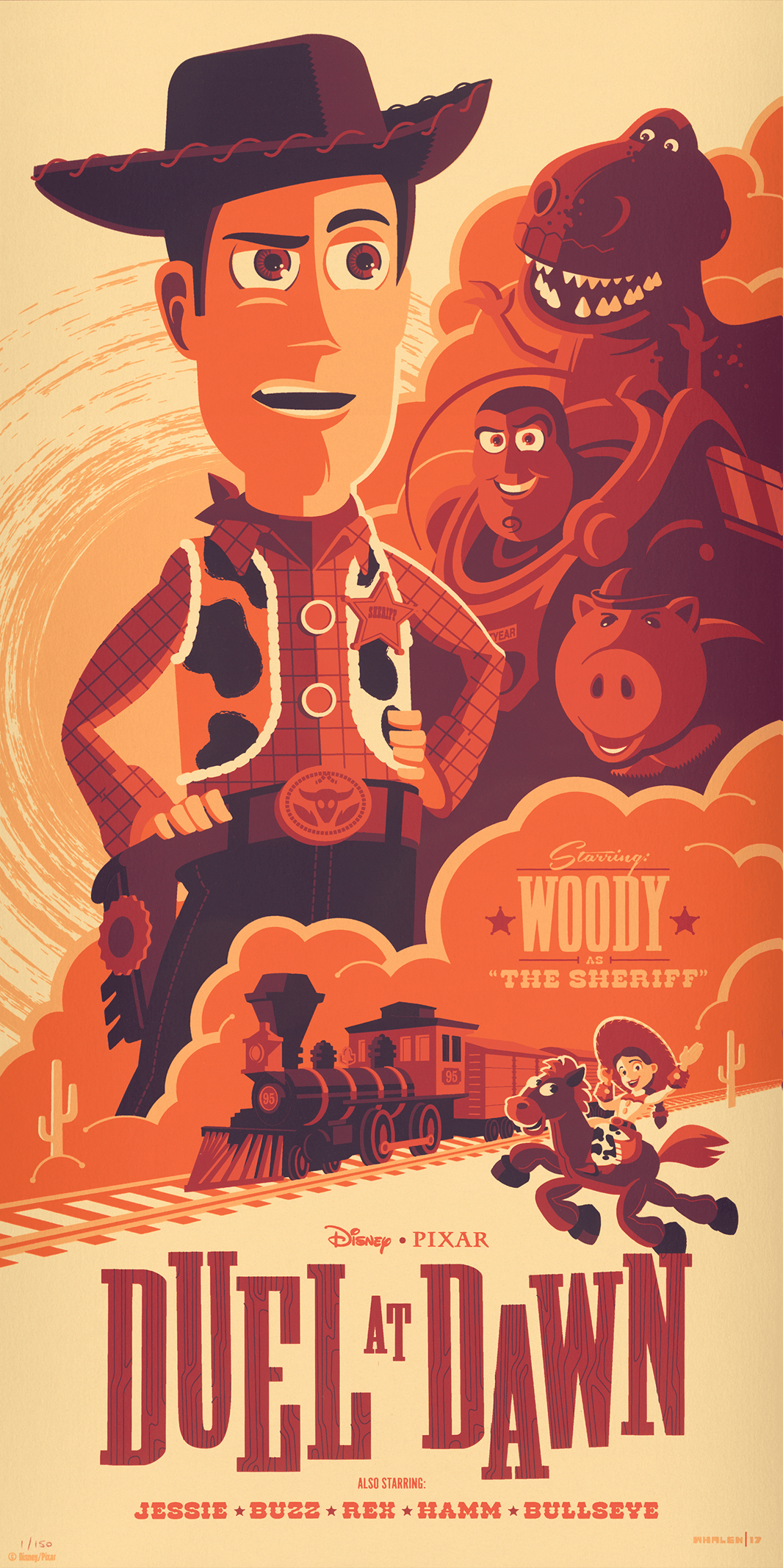 Duel at Dawn (Toy Story 3) Evil Dr. Porkchop Variant Disney (Movie Poster)