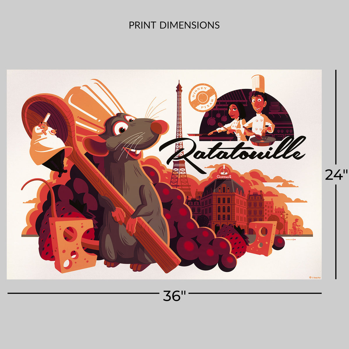 Ratatouille Disney Remy (Movie Poster)