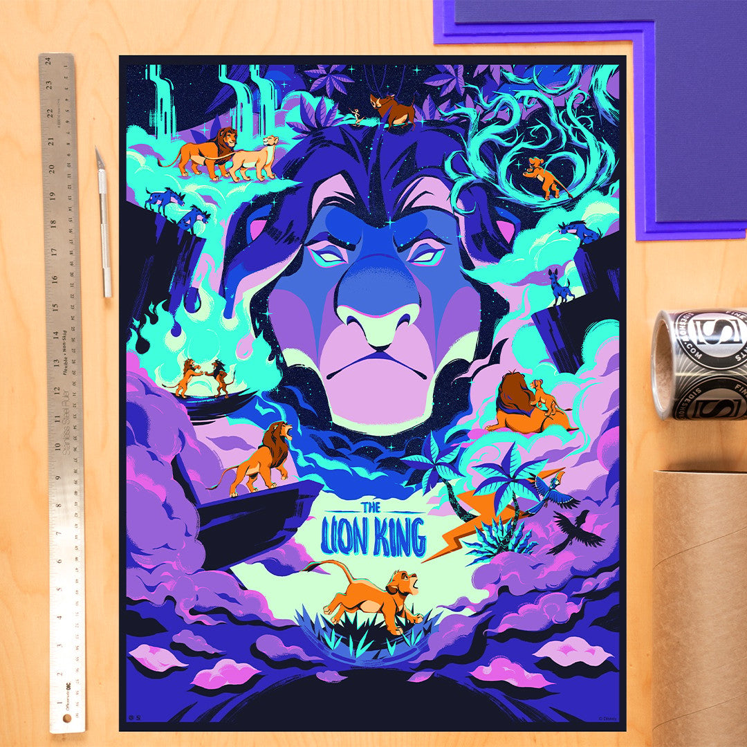 The Lion King: Circle of Life 30th Anniversary Disney Simba Mufasa (Movie Poster)