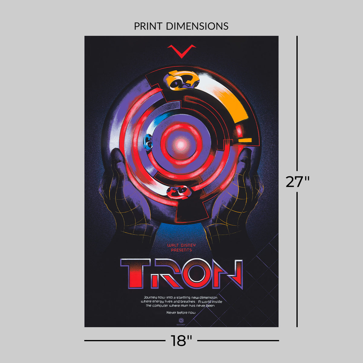 Tron (Primary Edition) Disney (Movie Poster)