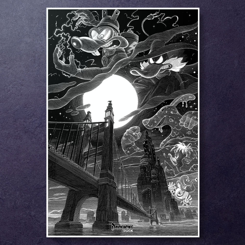 Darkwing Duck "The Terror That Flaps in The Night" Disney (Art Print)