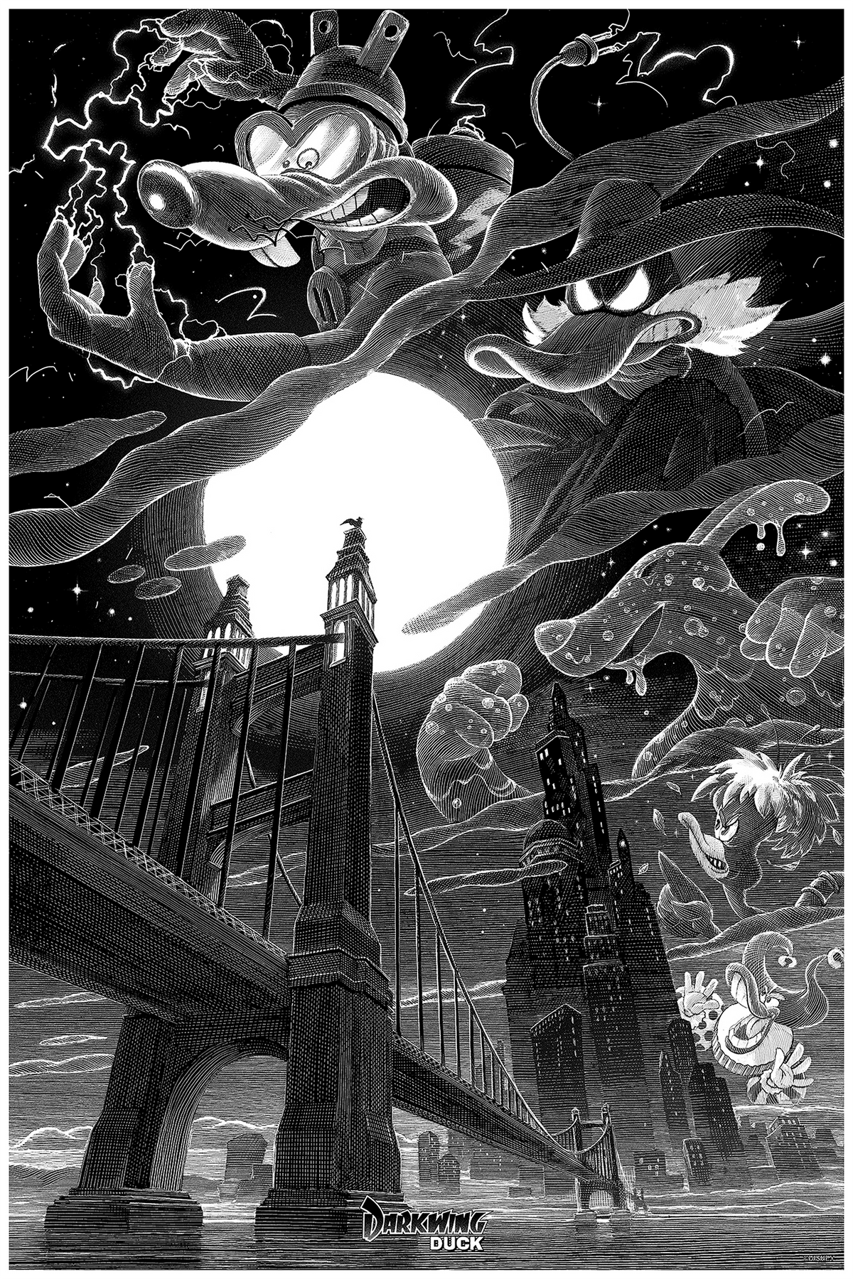 Darkwing Duck "The Terror That Flaps in The Night" Disney (Art Print)