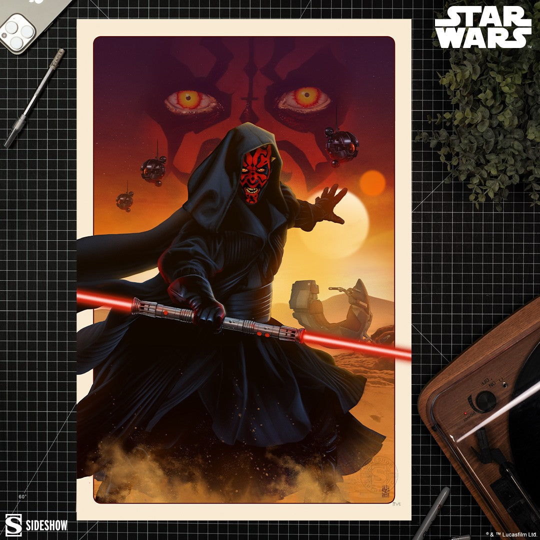 Darth Maul: The Phantom Menace Star Wars (Art Print)