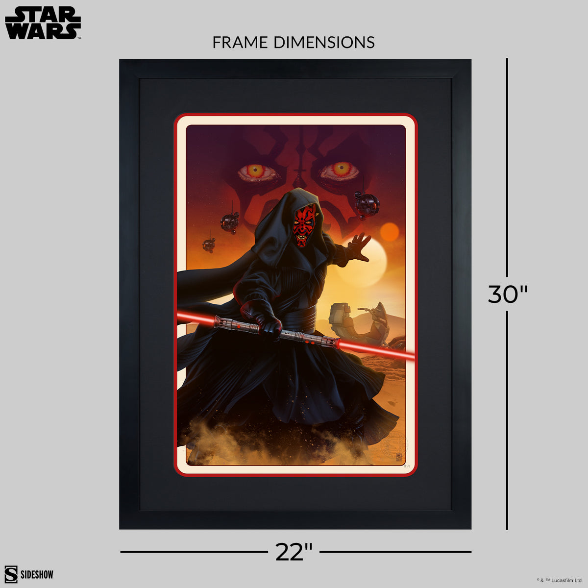 Darth Maul: The Phantom Menace Star Wars (Art Print)