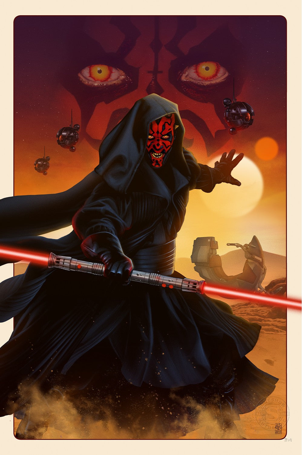 Darth Maul: The Phantom Menace Star Wars (Art Print)